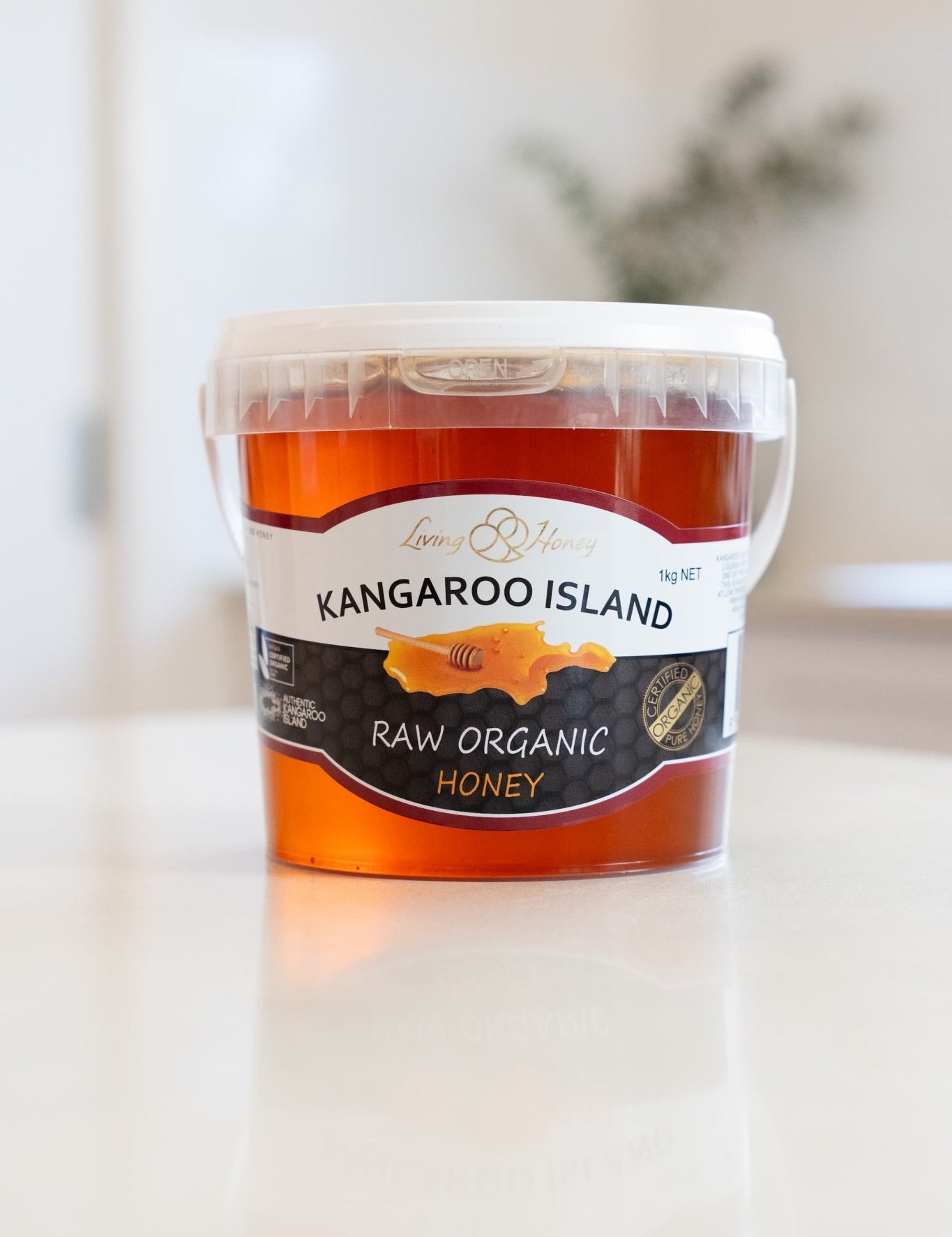 1kg Raw Organic Honey - Kangaroo Island Olives