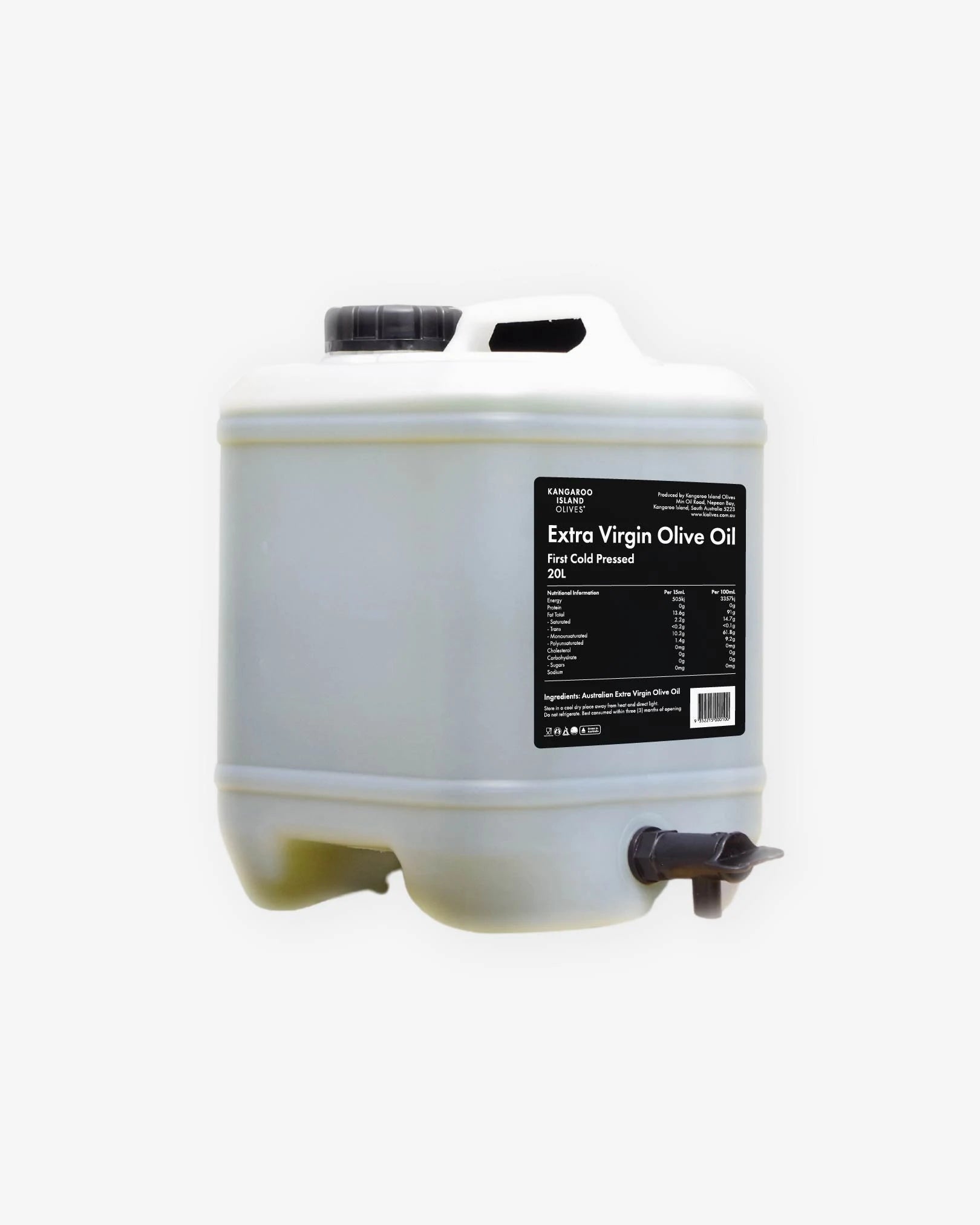 Extra Virgin Olive Oil (20L) - Kangaroo Island Olives